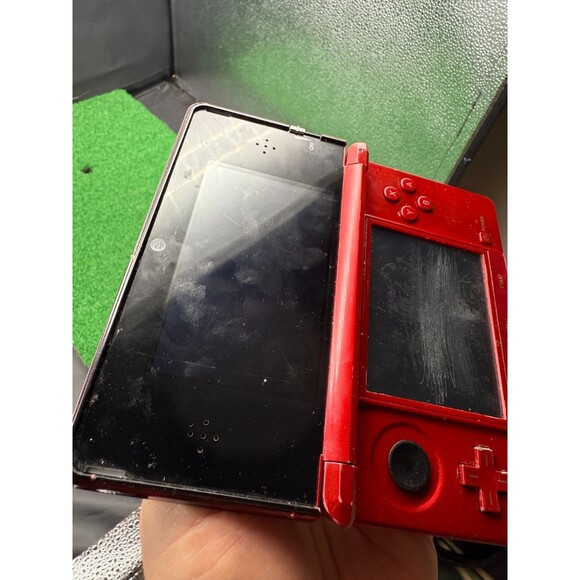 UNTESTED AS-IS Nintendo 3DS XL Galaxy RED-001 System Handheld Only Parts Repairs - Picture 9 of 11